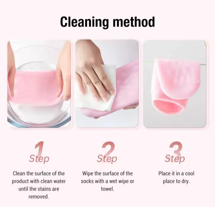 Moisturizing Gel Socks Foot Care Gel Moisturizing Silicone Socks & Gloves Non Slip Heel Socks