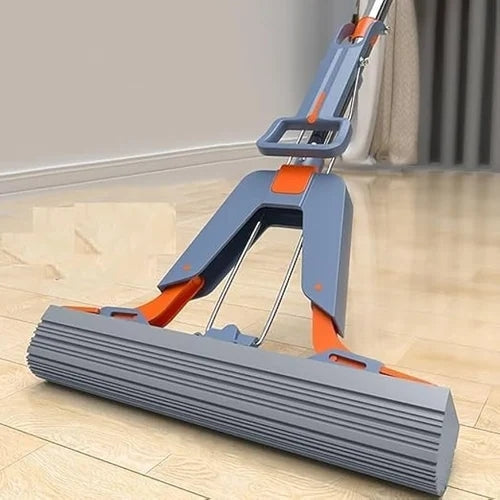 Sponge Mops for Floor Cleaning,Absorbent Sponge Mop,Squeeze Sponge Roller Mop for Kitchen Bathroom O