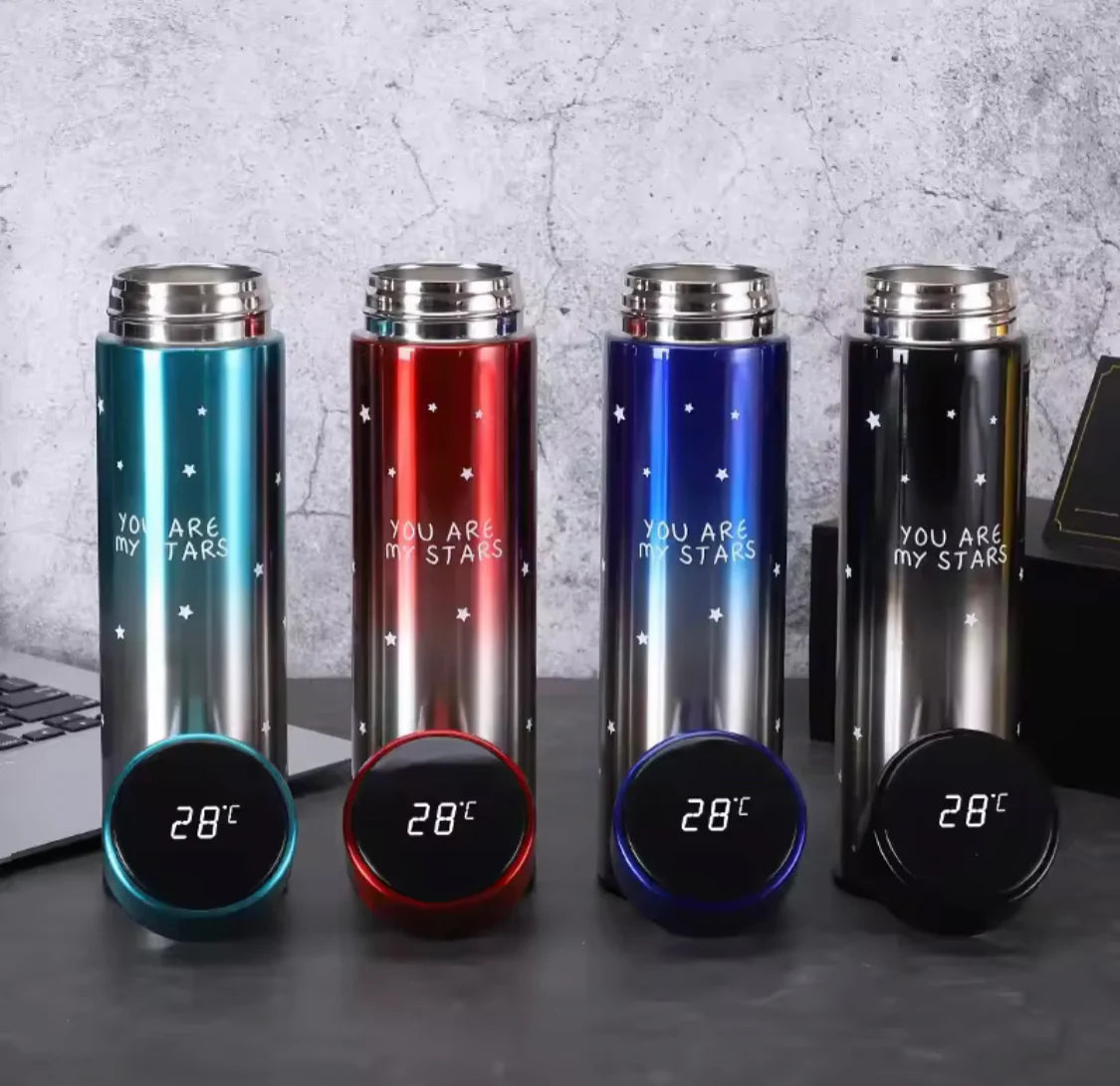 500ML Smart Thermos Stainless Steel Water Flask | Vacuum Insulated Bottle with Digital LED Temperatu