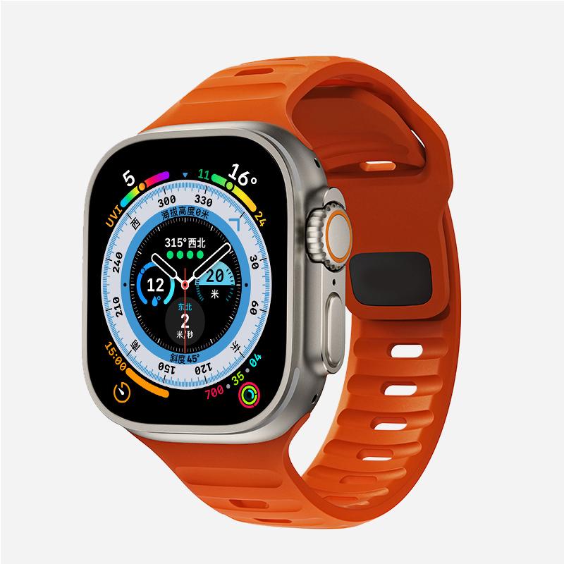 Strap for Apple Watch Band 49Mm 44Mm 45Mm 41Mm 40Mm 42Mm 38Mm Soft Silicone Sport Bracelet IWatch