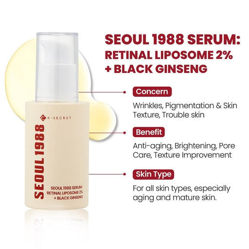 SEOUL 1988 Serum : Retinal Liposome 2% + Black Ginseng