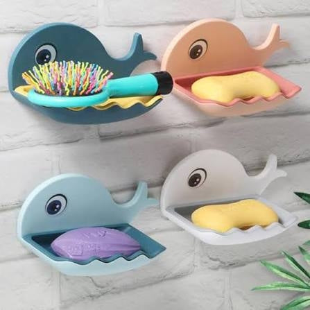 Whale Shaped Soap Holder Wall-Mounted