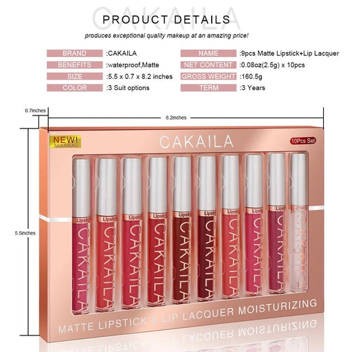 CAKAILA WATERPROOF MATTE LIQUID LIPSTICK