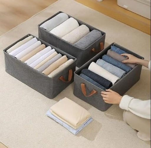 Jeans Drawer Organizer Foldable Storage Box Fabric Wardrobe Dress Clothes Storage Organizer
