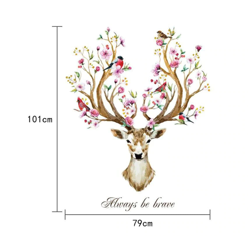 2 in1 Combo 2D Wall Sticker Wall Sticker Home Decoration animals tree bridge baby children bedroom room decor wall stickers removable kids nursery decal Mirror Dear Wall Decoration Stickers DINOSAURS