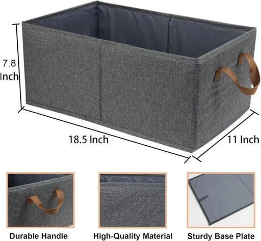 Large Capacity Storage Bins Closet Organizer System, Sturdy Foldable Storage Boxes for Organizing Cl