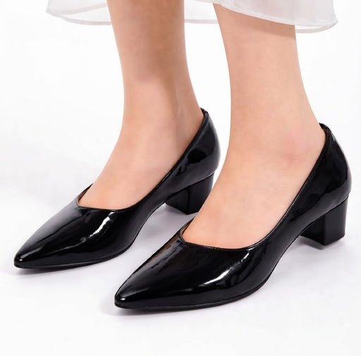 Women’s Patent Block Heel Shoes