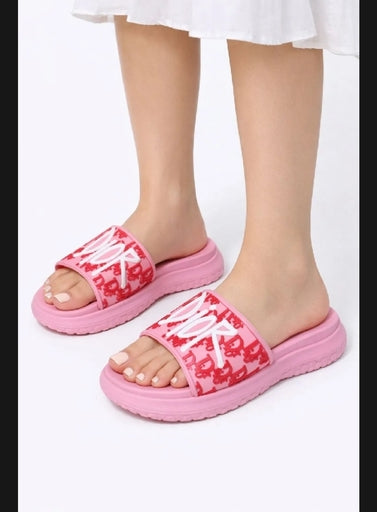 💜 Girls Lavender Fashion Heel Slide