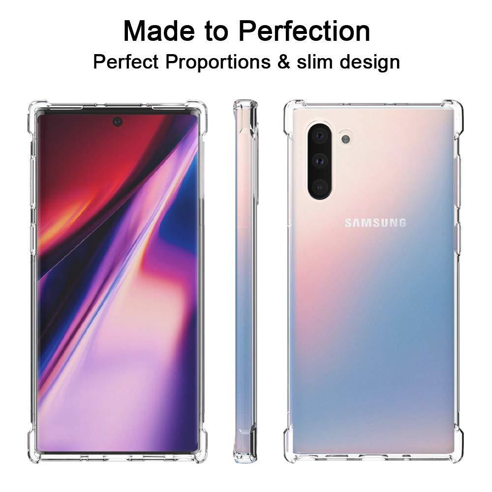 Galaxy Note 10 Airbag Bumper Shockproof Hard Clear Transparent Case
