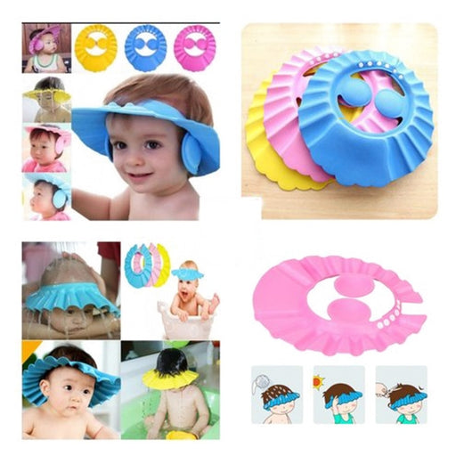 Baby Shower Cap Shower Hair Wash Cap for Children, Protection for Eyes and Ear Care