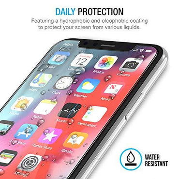 100% Genuine - 2 x Baseus 3D Full Coverage Tempered Glass for iP