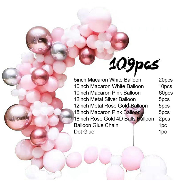 FREE 12 PCS 3D BUTTERFLY WITH Complete Set 109-Piece Premium Blue Balloon Garland Kit for Party Decoration, Unisex Balloon Arch Set for All Ages