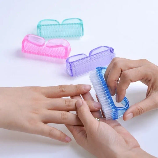 Handle Grip Nail Brush Fingernail Toe Scrub Cleaner Pedicure Brush for Men & Women