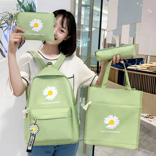 4 In 1 Trending Bag for Girls College University Bag for Girls Bagpack for Girls Korean Style Woman