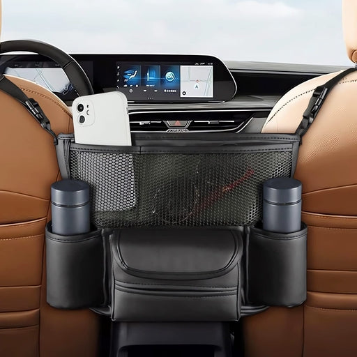 Car Organiser Between Front Seats, Car Storage Bag, Handbag Holder for Car Seats, Car Seat Organiser
