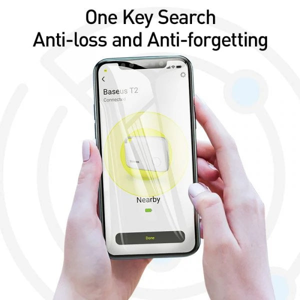 Baseus T2 Smart Tracker Mini Anti-loss Wireless Track Device Animal Kid Document Anti-loss Tracker Dog Smart Key Tag Locator Track