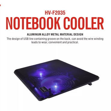 Havit HV-F2035 Cooling Pad For 14" - 15.6" Notebook Laptops