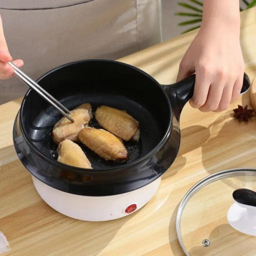 Multi-Function Portable Cooker Non-Stick Stainless Steel Electric Skillet Fry Pan Rice Cooker