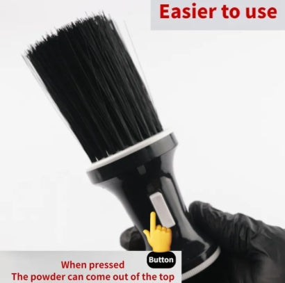Professional Salon Hairdressing Talcum Powder Brush Brush for Cleaning Neck with Soft Fibres Barbers