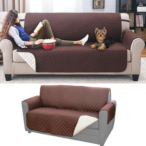 Reversible Couch Coat Double Seater Sofa Cover, Slipcover Protector for Pets and Kids
