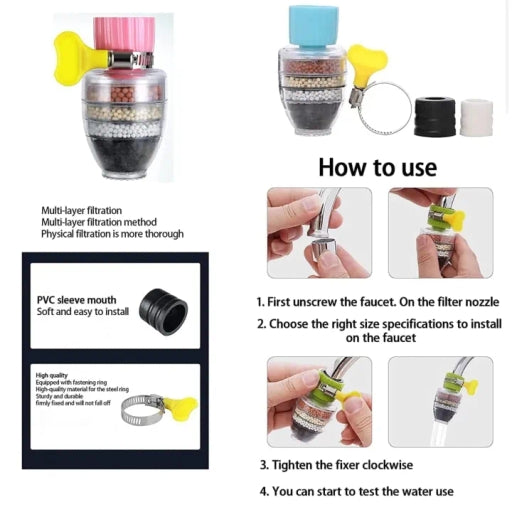Water Filters Universal Interface Home Kitchen Tapware