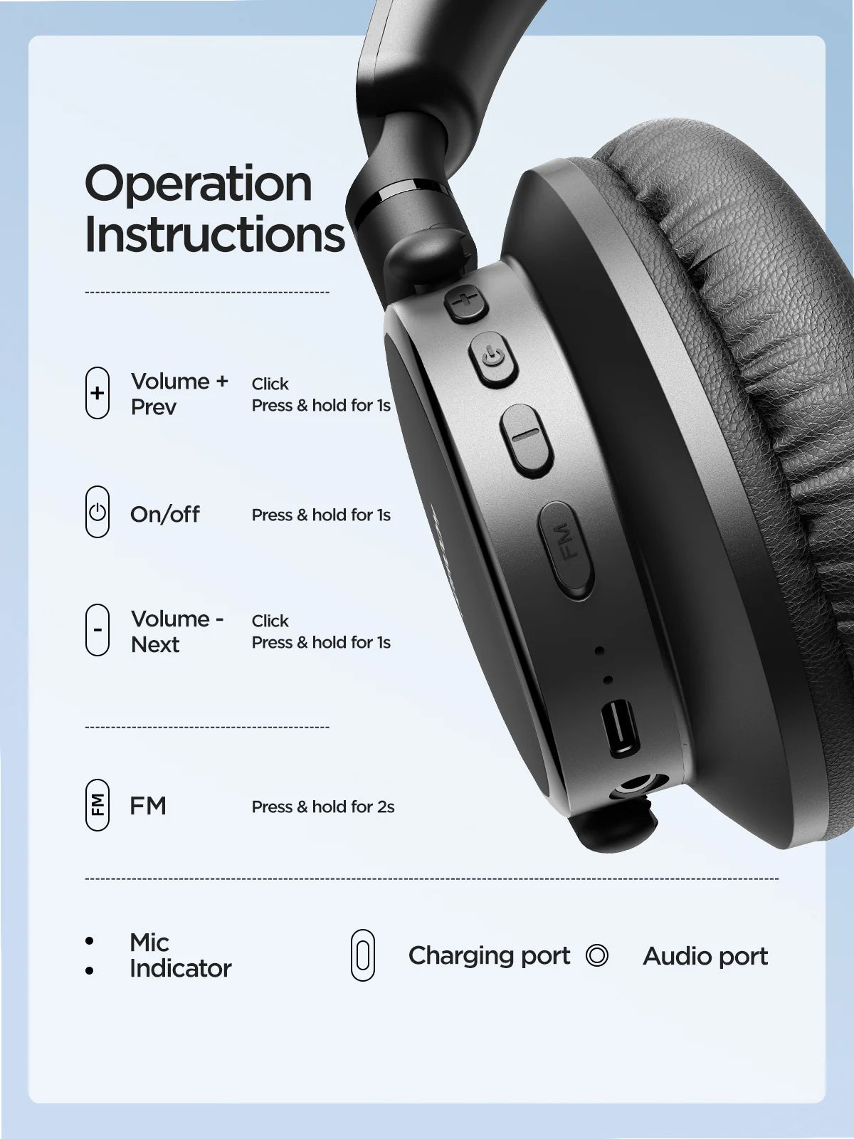 JOYROOM JR-OH1 Bluetooth Earphones