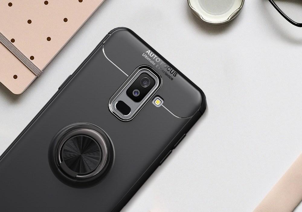 iFace Ring holder phone case For Galaxy A8 2018 Hybrid 3in1 Shockproof back cover Case