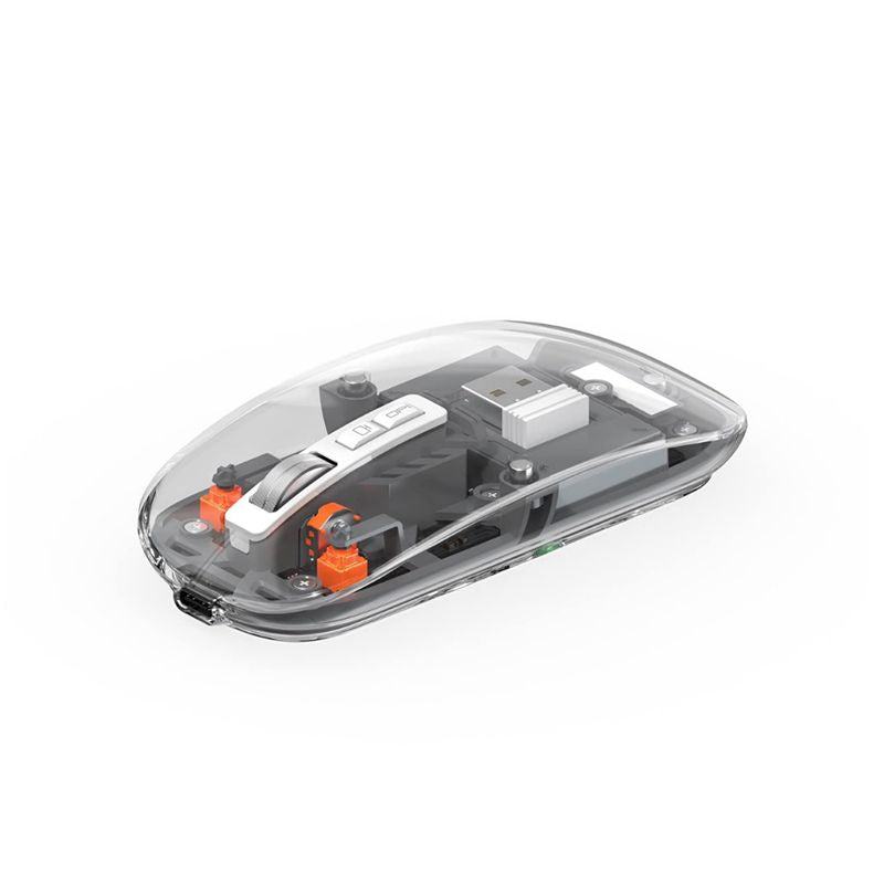 WIWU Crystal Wireless Mouse WM105 Three-mode Rechargeable Mute High Quality Wireless Mouse