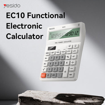 Yesido EC10 Solar Powered 12-Digit Calculator