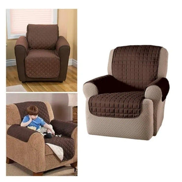 Single Seater Couch Cover, Reversible Sofa Slipcover & Furniture Protector for Dogs, Cats & Kids