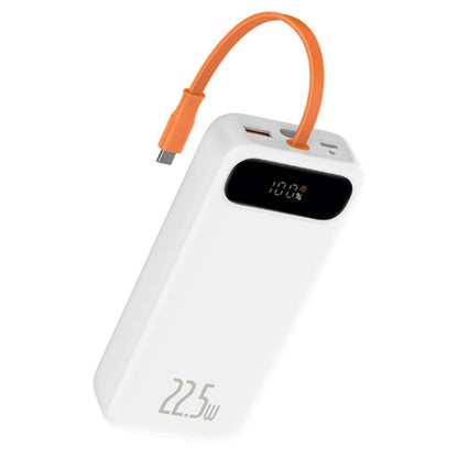 Baseus Block Digital Display Quick Charge Power Bank with Built-in Type-C Cable - 22.5W