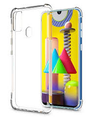 Samsung Galaxy M31 Shockproof Bumper Ultra Clear Slim Anti-Slip Grip Soft Flexible Back Cover