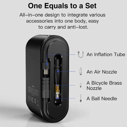 BASEUS Dynamic Eye Inflator Pump Motorcycle Bicycle Car Tire Inflatable Digital Portable Electric Auto Pump