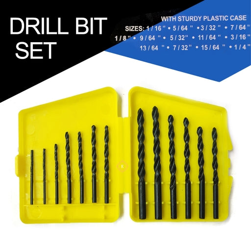 13Pc 1.5-6.5Mm Round Shank Twist Drill Bit Set Titanium Coated HSS Bit Woodworking Metal Tools