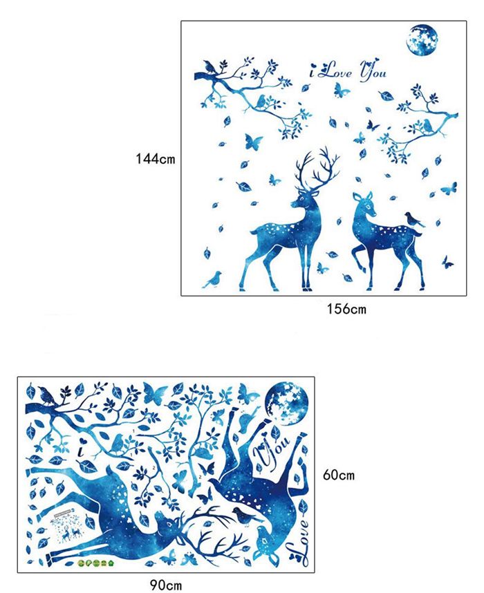 2 in1 Combo 2D Wall Sticker Home Decoration Vinyl Window Wall Stickers Decal Decor Exquisite Wall Stickers For Room Home Decoration removable wall art sticker kids room decoration Wall Stickers in Sri Lanka