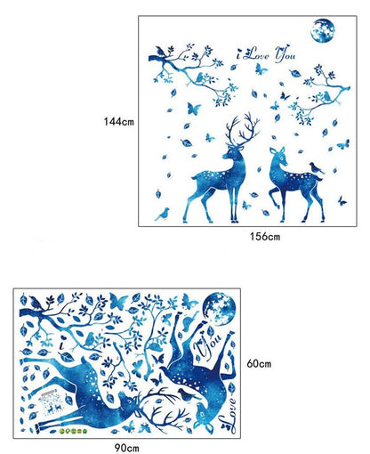 2 in1 Combo 2D Wall Sticker Home Decoration Vinyl Window Wall Stickers Decal Decor Exquisite Wall Stickers For Room Home Decoration removable wall art sticker kids room decoration Wall Stickers in Sri Lanka