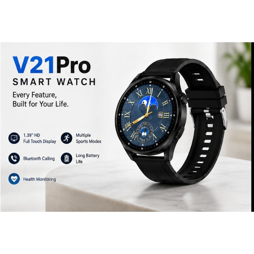V21 Pro Max Round Smart Watch 2026 Newest Fashion Outdoor Sport Smart Watch Heart Rate