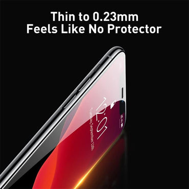 100% Genuine 2 PCS Baseus Full Coverage Curved Tempered Glass Screen Protector For iPhone 11 Pro 5.8