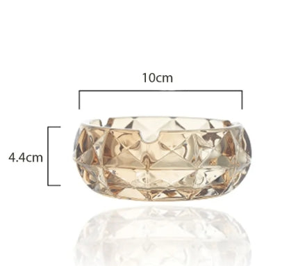 Decorative Transparent Crystal Ashtray