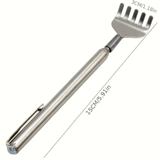 Retractable Back Scratcher Claw – Anti-Itch Telescoping Tool with Metal Shaft and PVC Grip