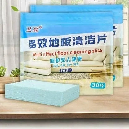 30 Pcs Floor Tile Clean Cleaning Slices with Fresh Fragrance Floor Cleaner