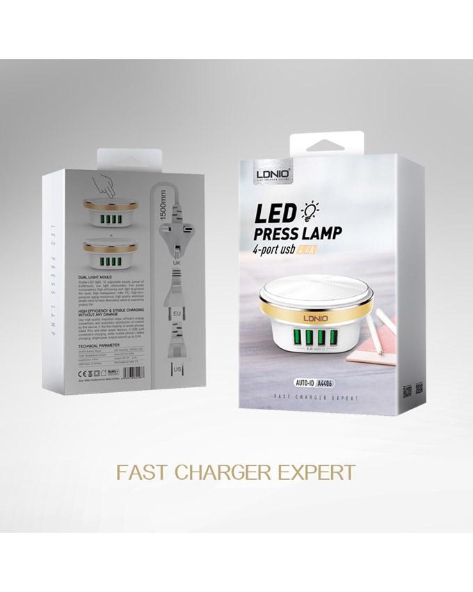PC Material Desktop Home Charger - White