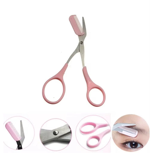 Eyebrow Trimmer Scissors with Comb â€“ Facial Hair Removal & Brow Shaping Grooming Tool