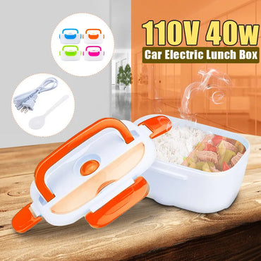 Electric Heated Lunch Box Food Heater: Portable Thermal Container for Home & Office