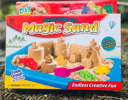 Magic Sand Clay Kids Clay toy Funny kids sand Never dries out magic sand nursery toy Clay Molding Colored Soft Slime Space Sand Dynamic Sand Play Toys Model Tools Supplies Play Sand Toys Set