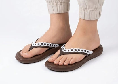 Ladies Flat Waterproof Fashion  Slippers