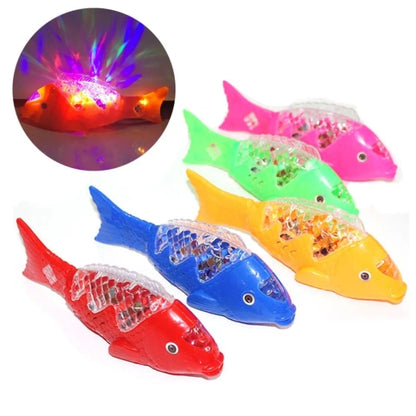 Battery Operated LED Fish Toy with Music Sound 1 Piece