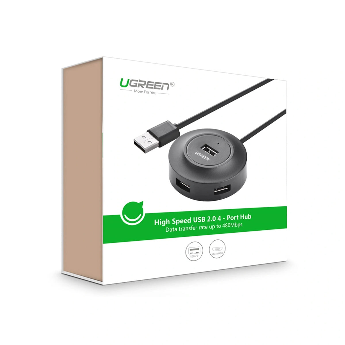 UGREEN USB to USB 2.0 4 Ports HUB – CR106 - 20277