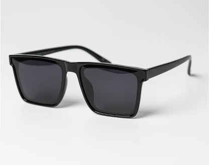 Men’s Geometric Square Fashion Glasses – HD Lenses, Durable PC Frame for Driving & Casual Wear