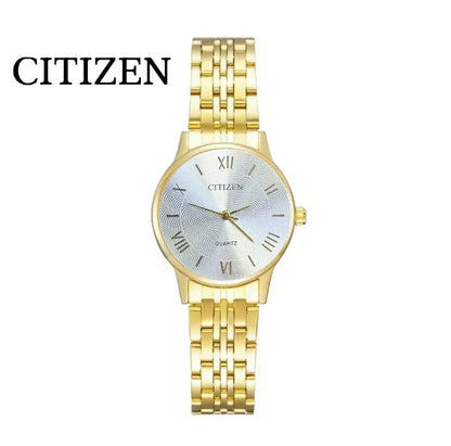 CITIZEN Famous Brand Watch Luxury Gold Women Full Steel Quartz Ultra Thin Watches for Fashion Lovers
